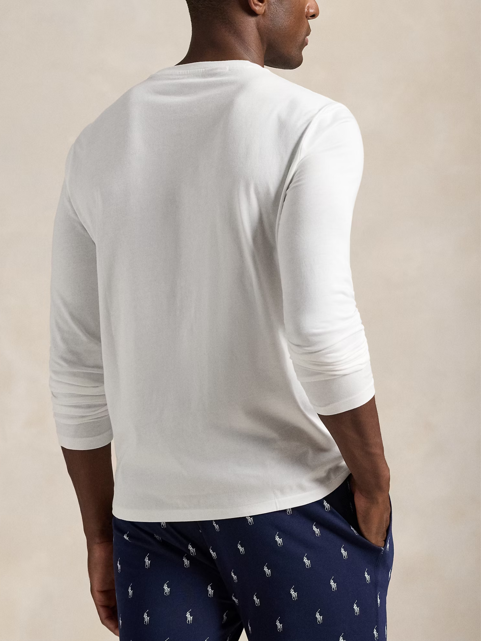 RALPH LAUREN Cotton Jersey Sleep Shirt White
