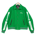 AMIRI thickened loose bomber baseball jacket Green
