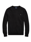 RALPH LAUREN Slim Fit Cotton Jumper Polo Black