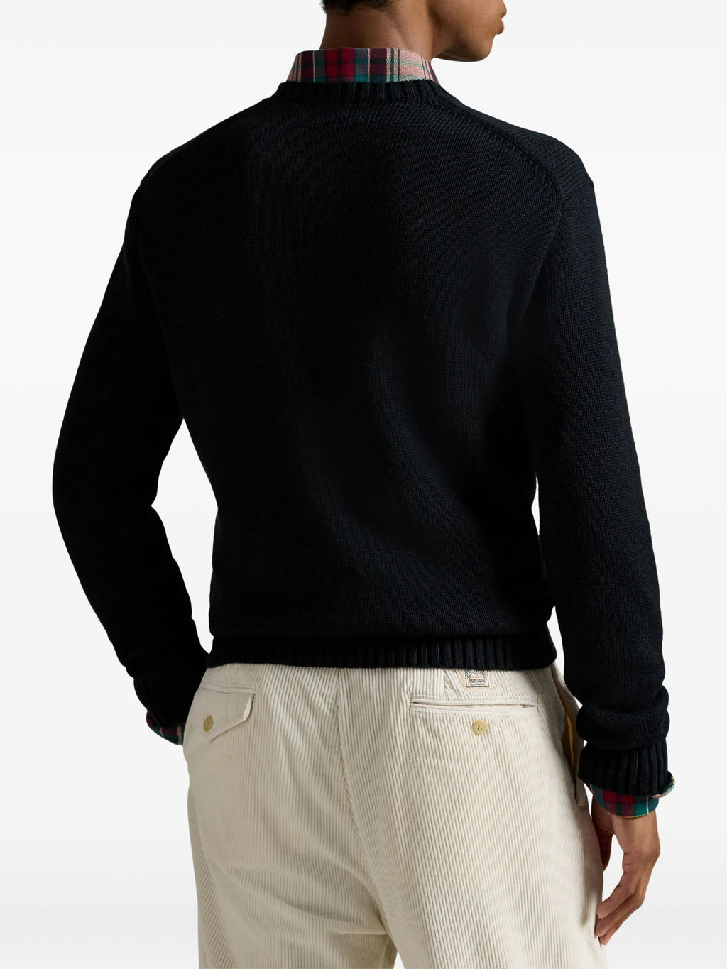 RALPH LAUREN Polo Bear Embroidered Sweater Black