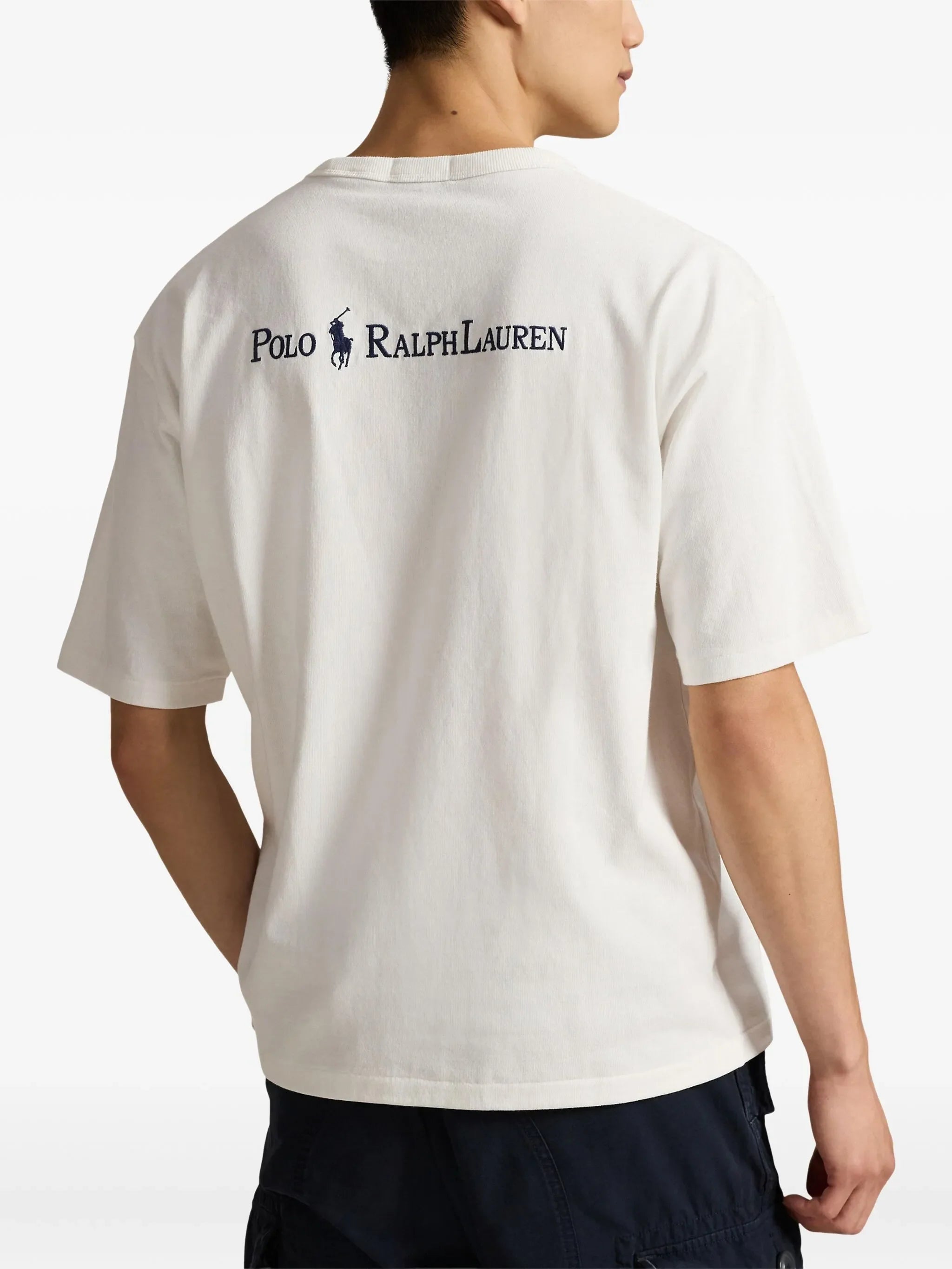 RALPH LAUREN Relaxed Fit Logo Jersey T-Shirt White