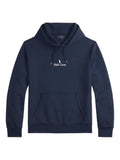 RALPH LAUREN Logo Double-Knit Hoodie Aviator Navy