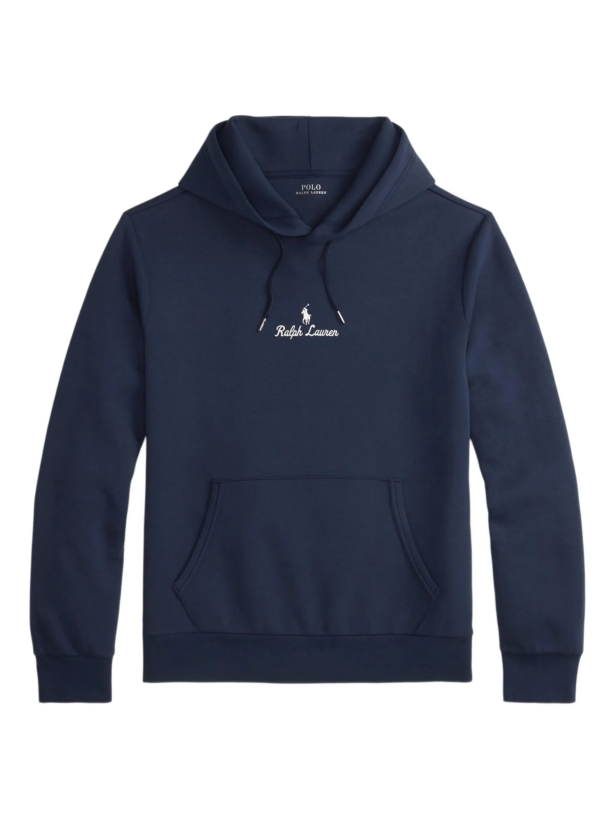 RALPH LAUREN Logo Double-Knit Hoodie Aviator Navy