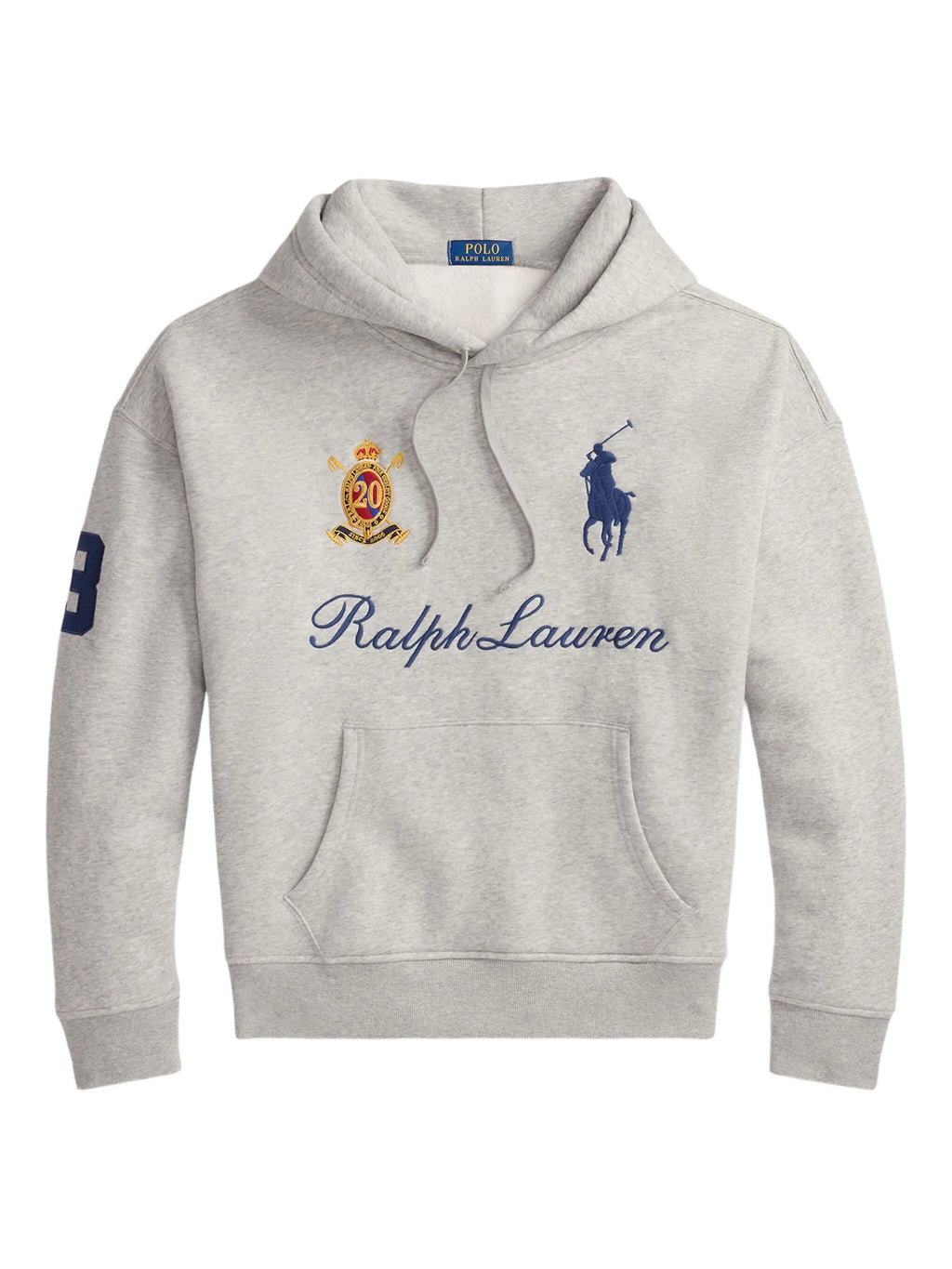 RALPH LAUREN Big Pony 20th Anniversary Hoodie Andover Heather