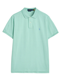 RALPH LAUREN Slim Fit Mesh Polo Shirt Celadon Green