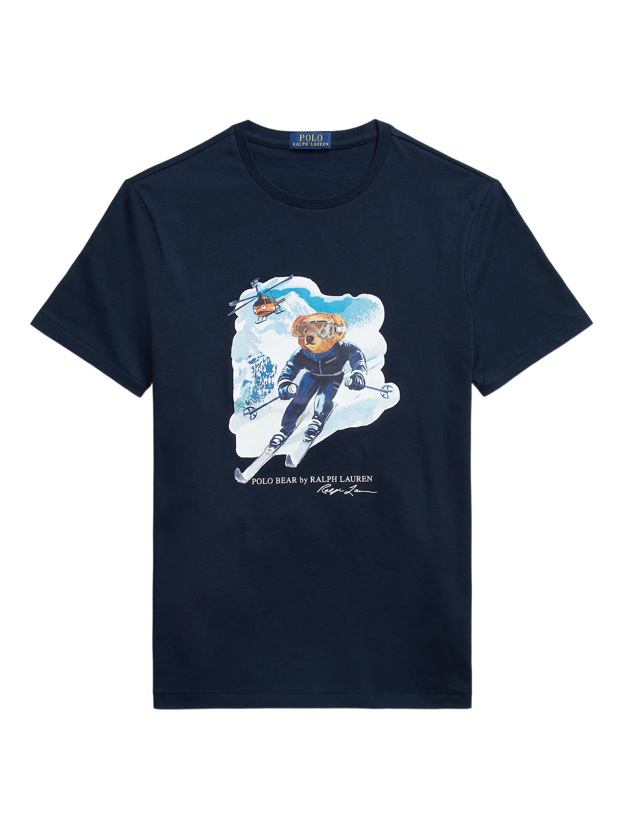 RALPH LAUREN Custom Slim Fit Polo Bear T-Shirt Navy
