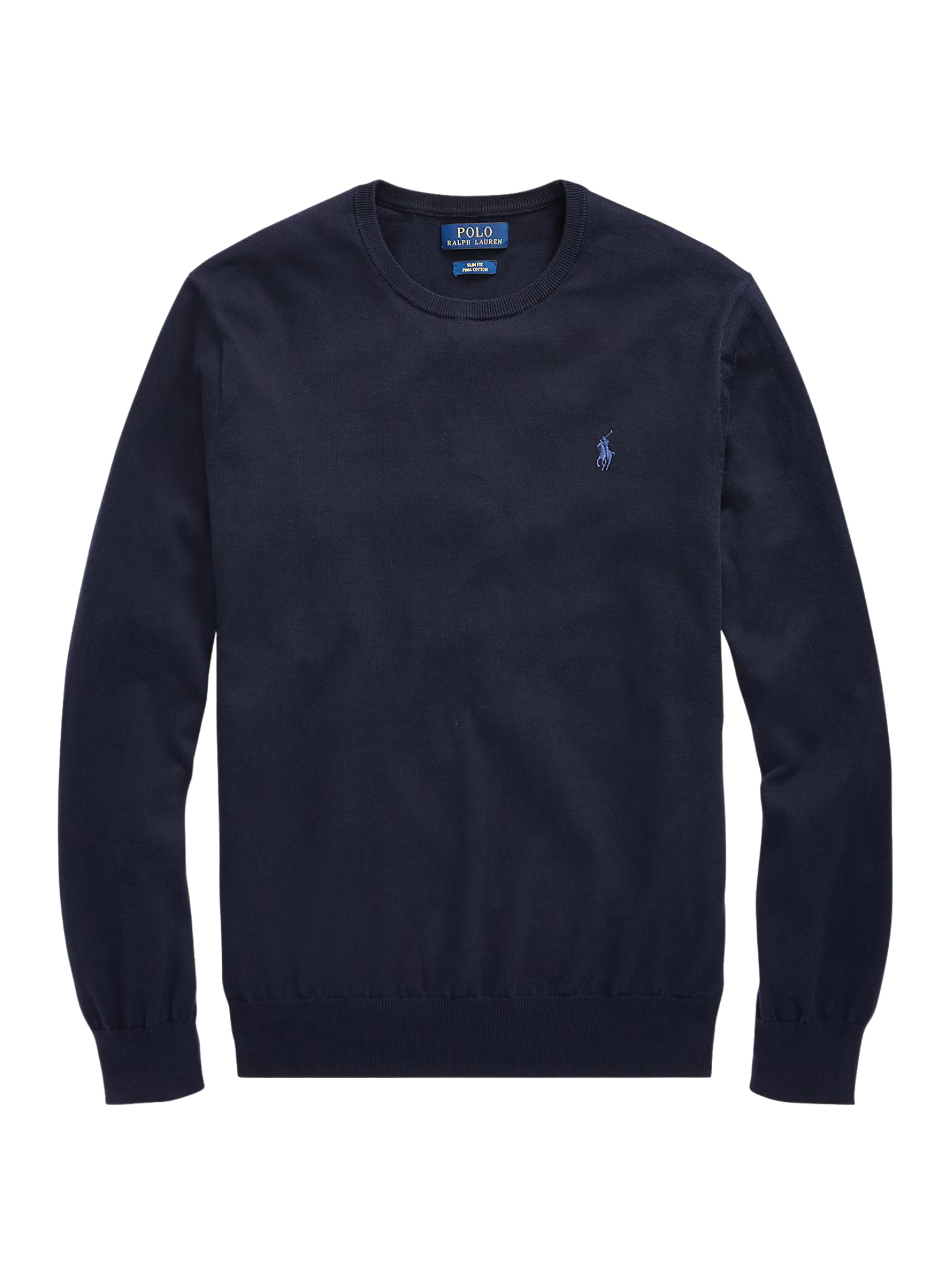 RALPH LAUREN Slim Fit Cotton Jumper Hunter Navy