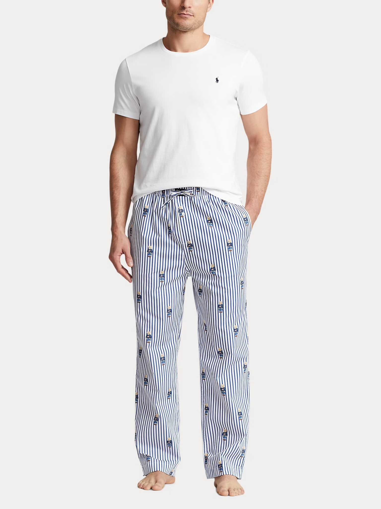 RALPH LAUREN Cotton Jersey Sleep T-shirt White