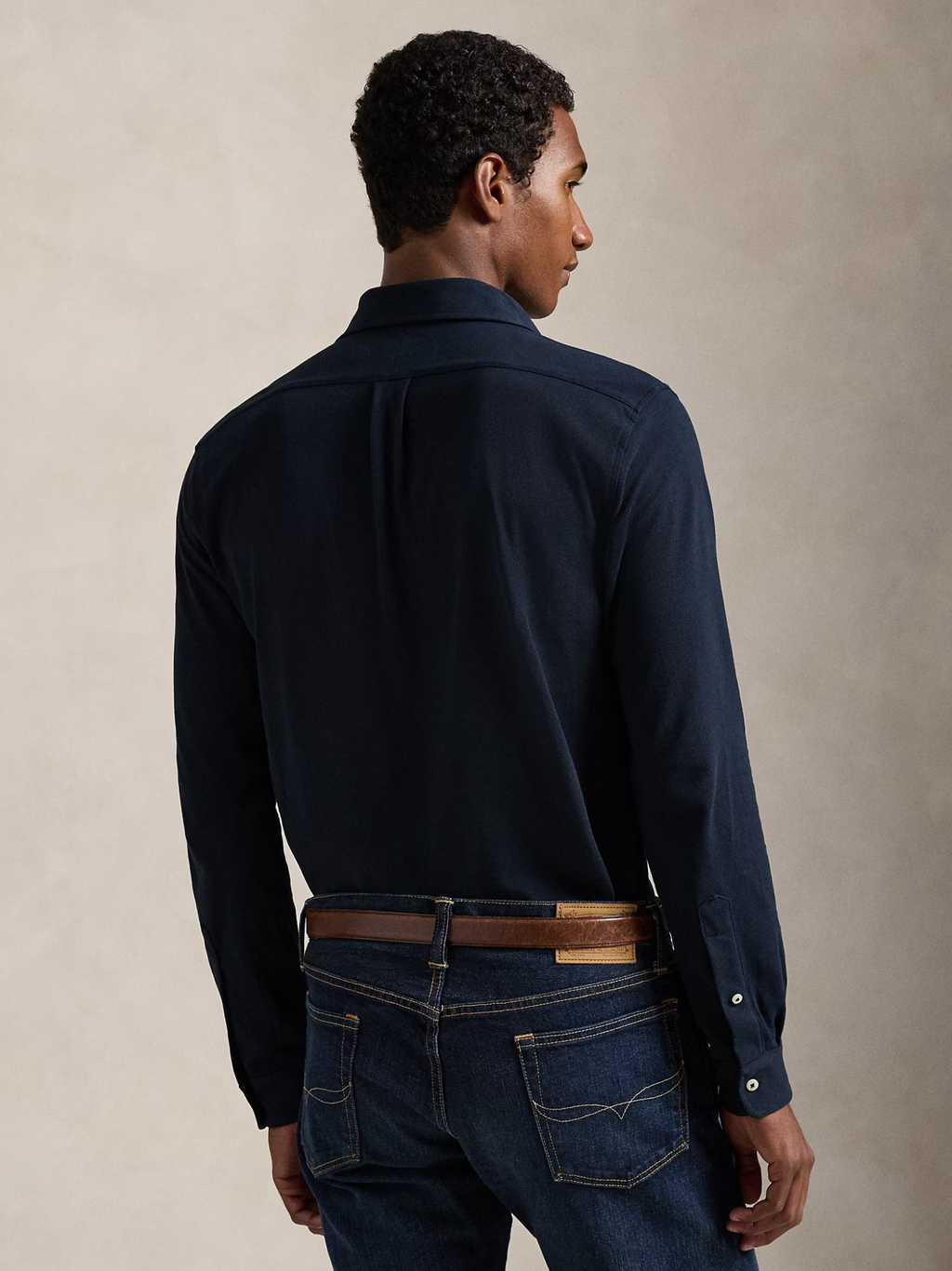 RALPH LAUREN Featherweight Mesh Shirt Aviator Navy
