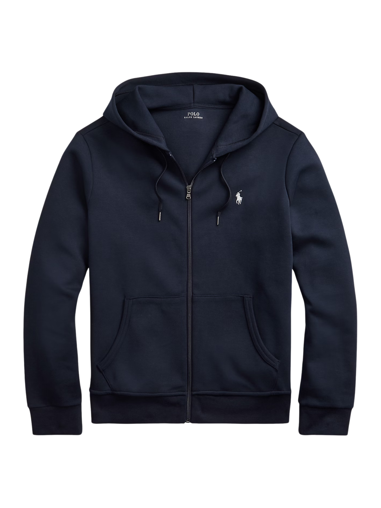 RALPH LAUREN Double-Knit Full-Zip Hoodie Aviator Navy