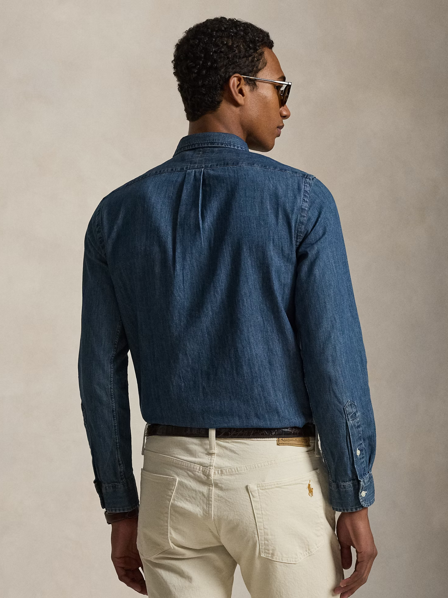 RALPH LAUREN Slim Fit Oxford Shirt Denim