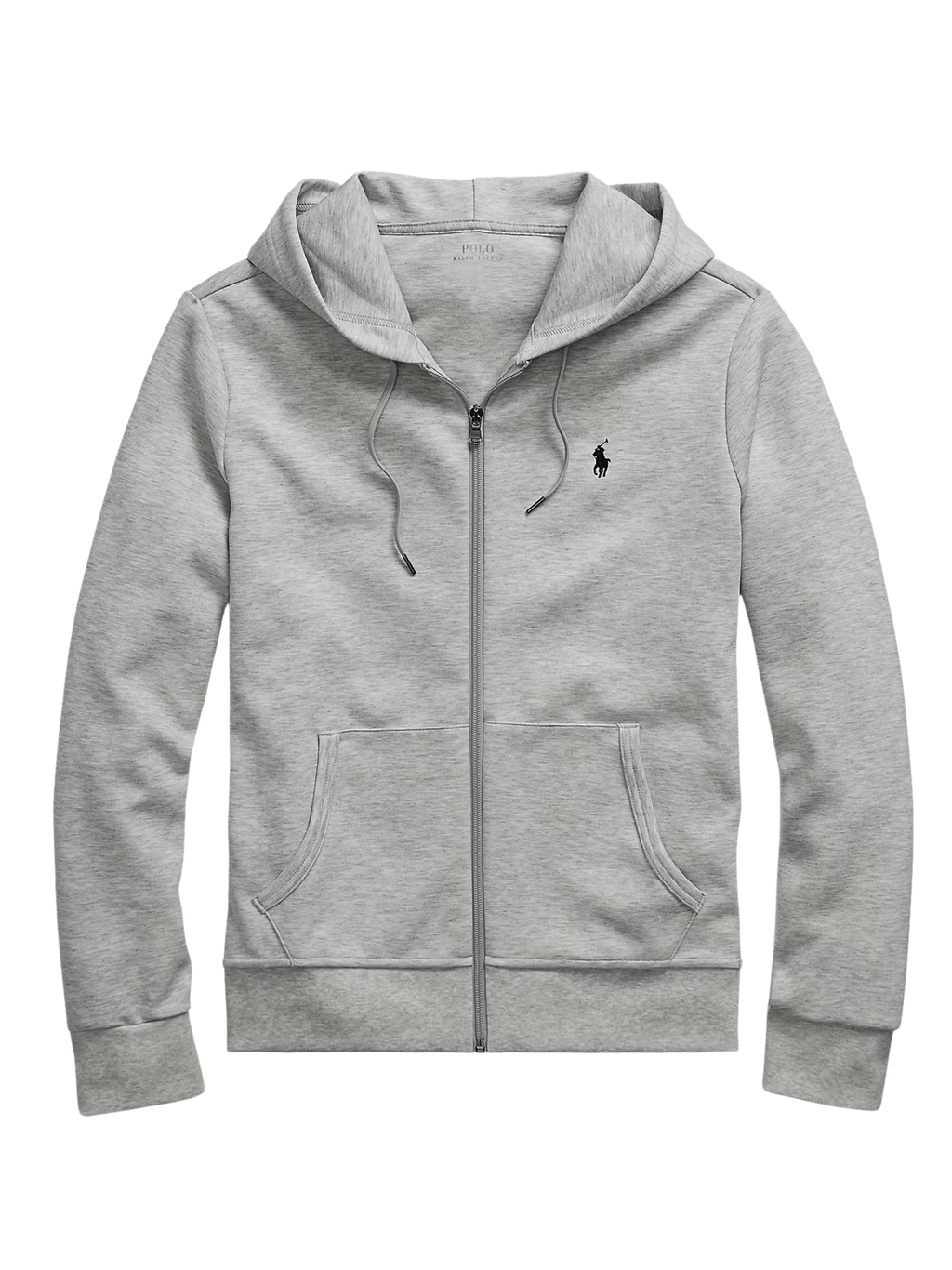 RALPH LAUREN Double-Knit Full-Zip Hoodie Light Sport Heather