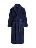 RALPH LAUREN Cotton Terry Robe Cruise Navy
