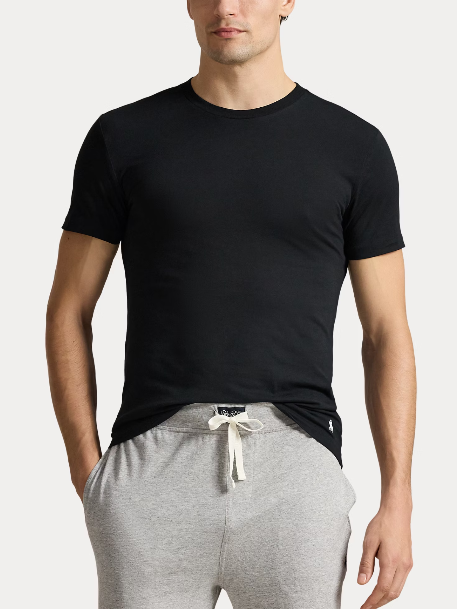 RALPH LAUREN Slim Crewneck 3-Pack T-shirts White/Black/Andover