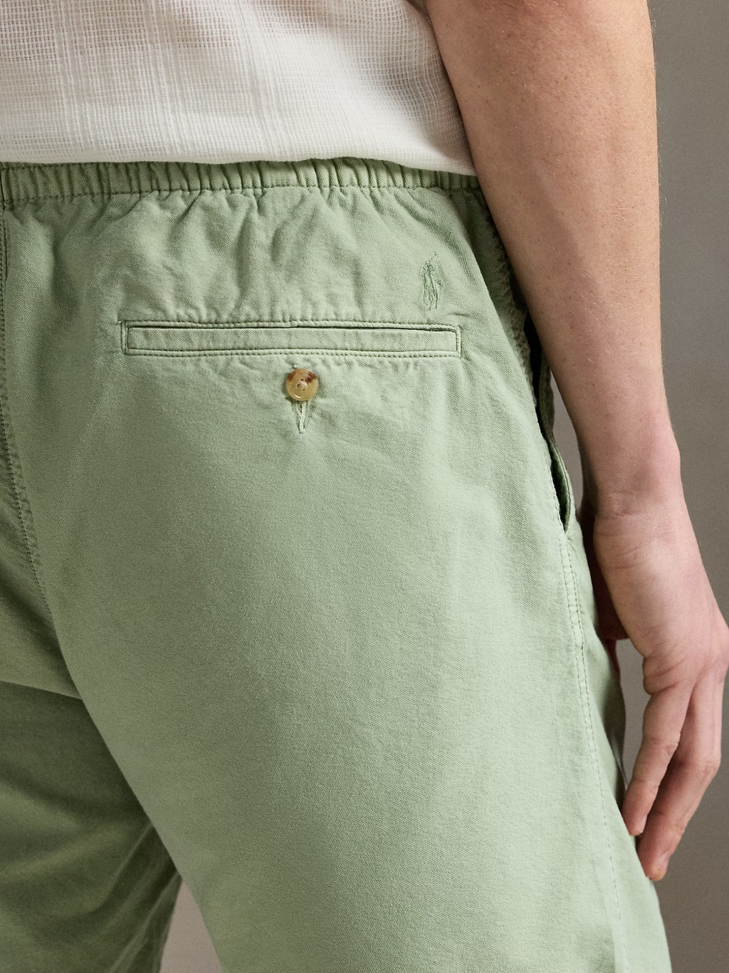 RALPH LAUREN Jersey Bermuda Shorts Light Green