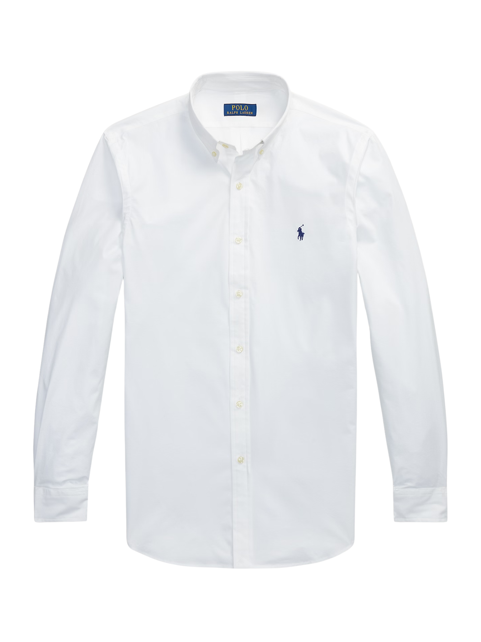 RALPH LAUREN Slim Fit Stretch Poplin Shirt White