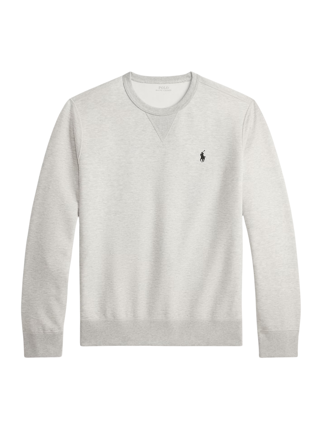 RALPH LAUREN Double-Knit Sweatshirt Light Sport Heather