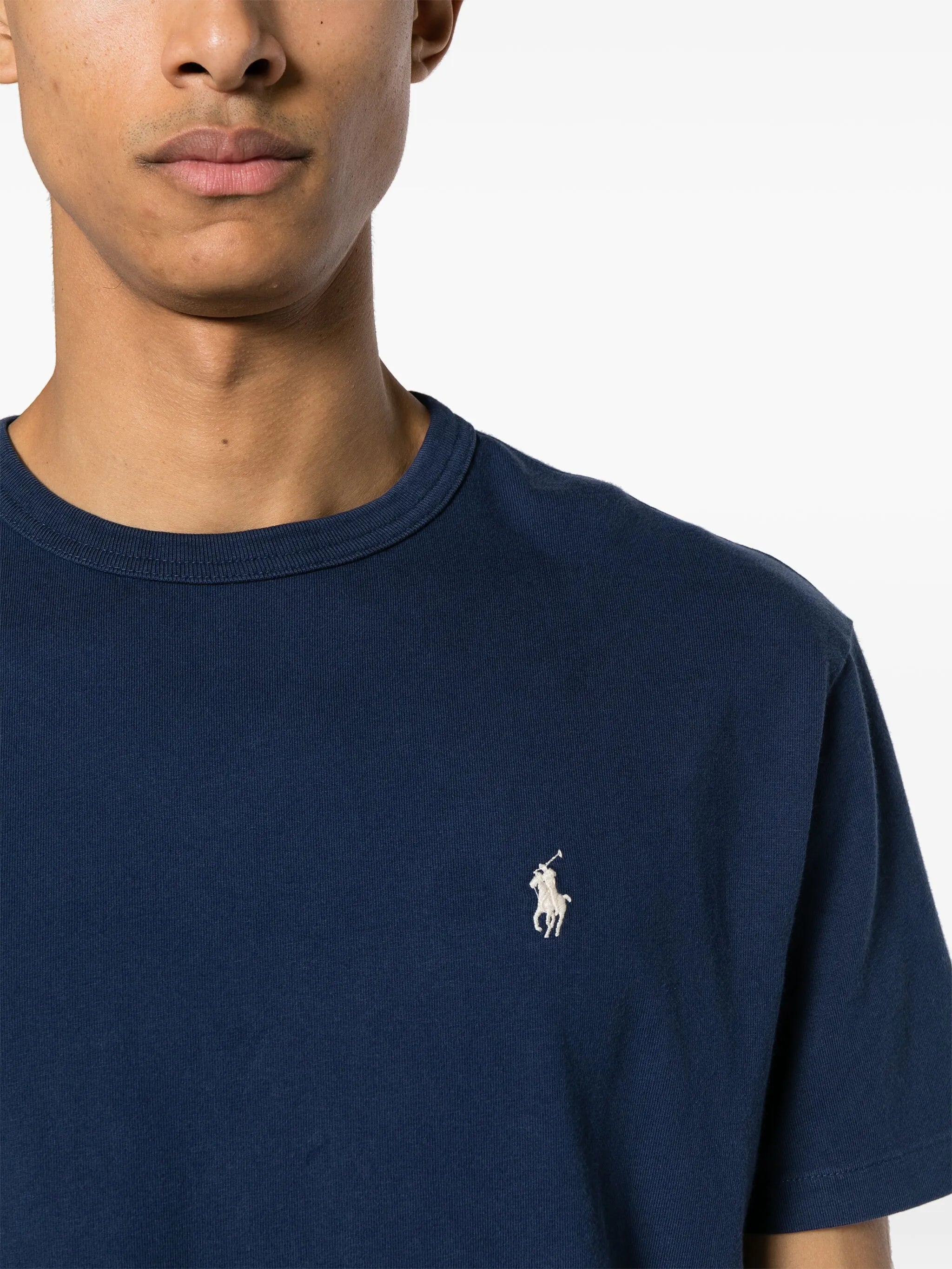 RALPH LAUREN Classic Fit Jersey T-Shirt Navy