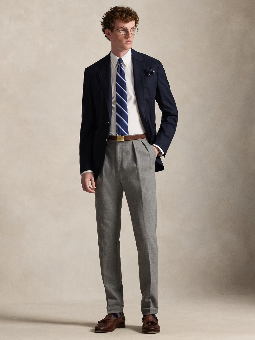 RALPH LAUREN Custom Fit Stretch Poplin Shirt White