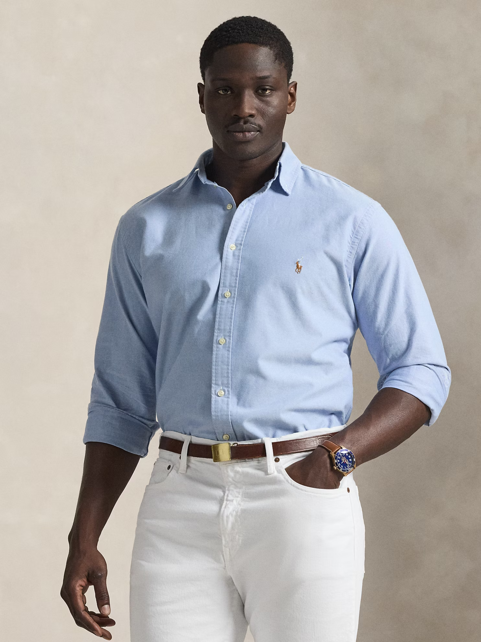 RALPH LAUREN The Iconic Oxford Shirt Blue
