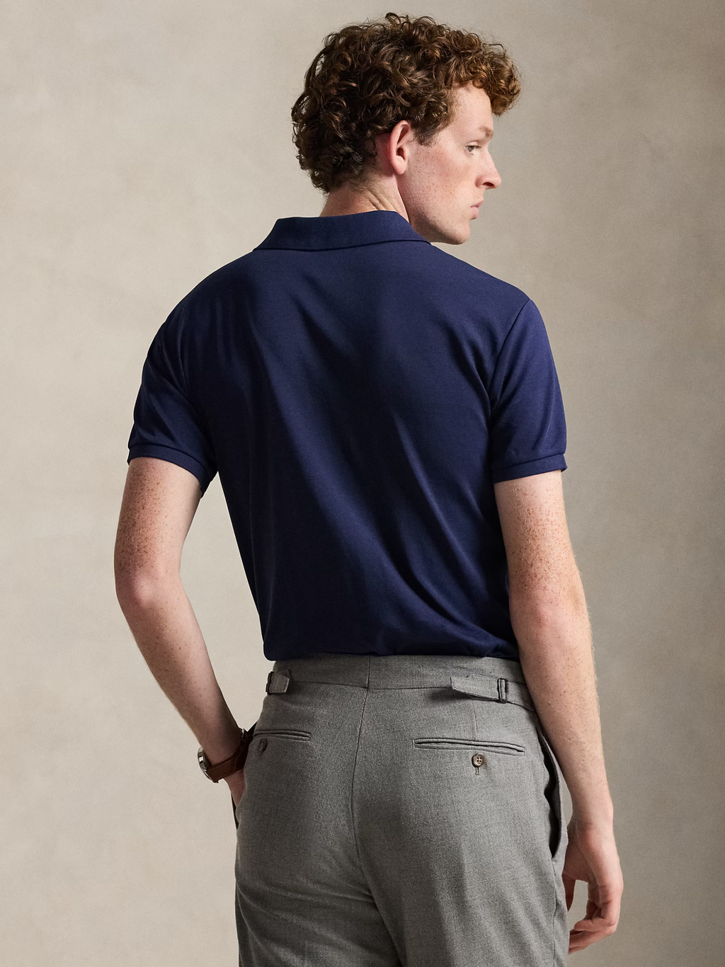 RALPH LAUREN Slim Fit Soft-Touch Polo Shirt Refined Navy