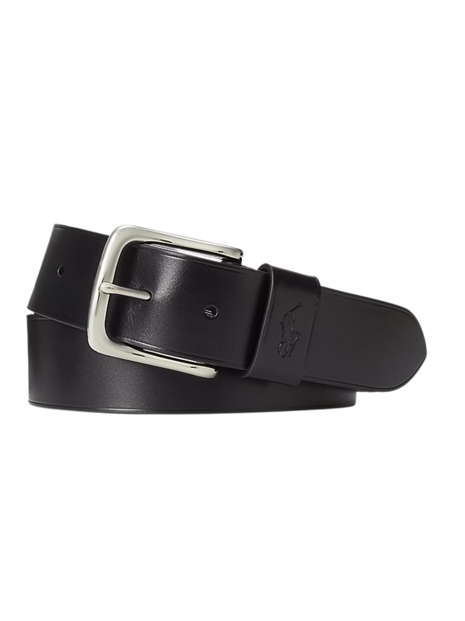 RALPH LAUREN Full-Grain Leather Belt Black